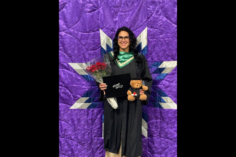 Erica Anaquod graduated on Thursday from Sask Polytechnic and is ready for her new career as an environmental consultant.