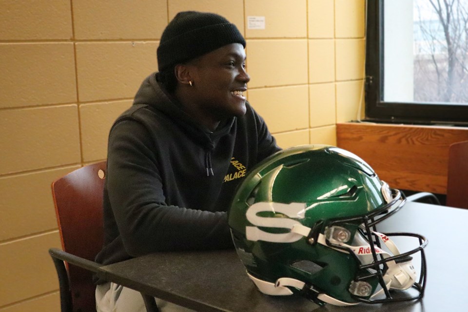 Huskie’s Football defensive back Katley Joseph is currently a master’s student in the USask College of Education. 