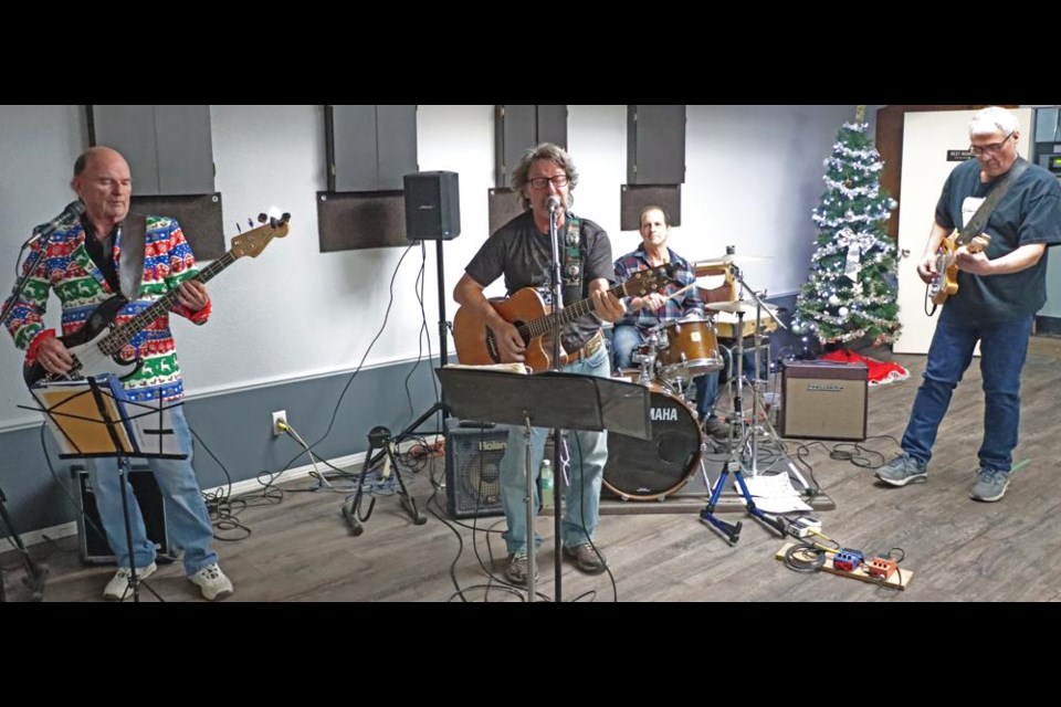 The band, 'Assorted Nuts' played at a fundraiser for a Weyburn couple on Friday evening at the Weyburn Legion.