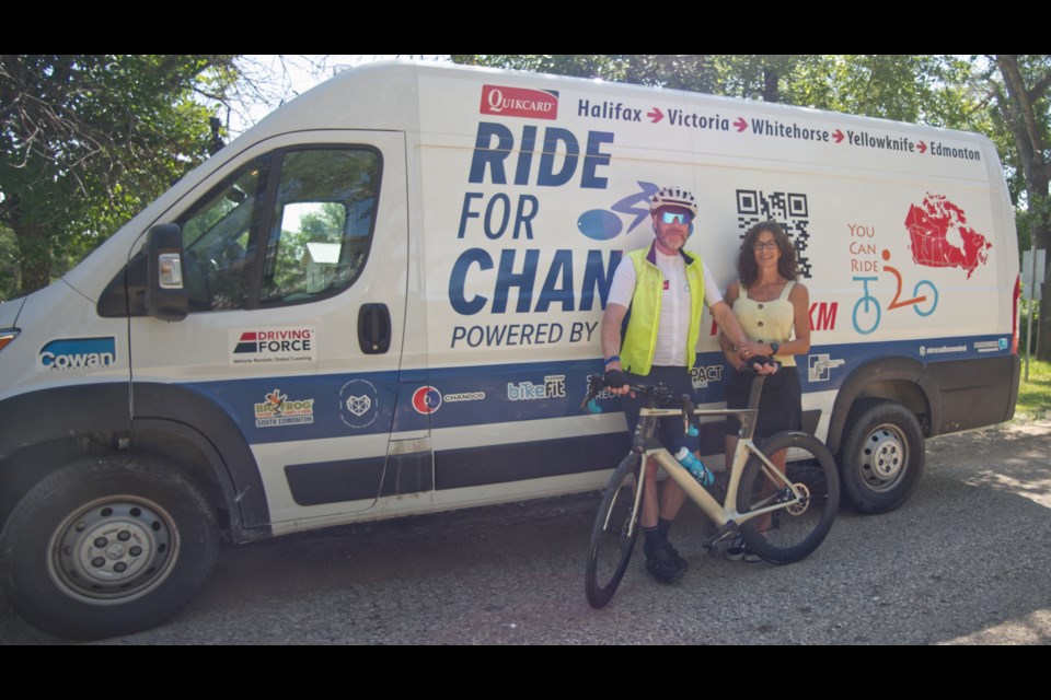 Matt Devine and Nicole Gratton-Devine are travelling across Canada and raising funds to make adaptive bicycles more accessible to kids with special needs.