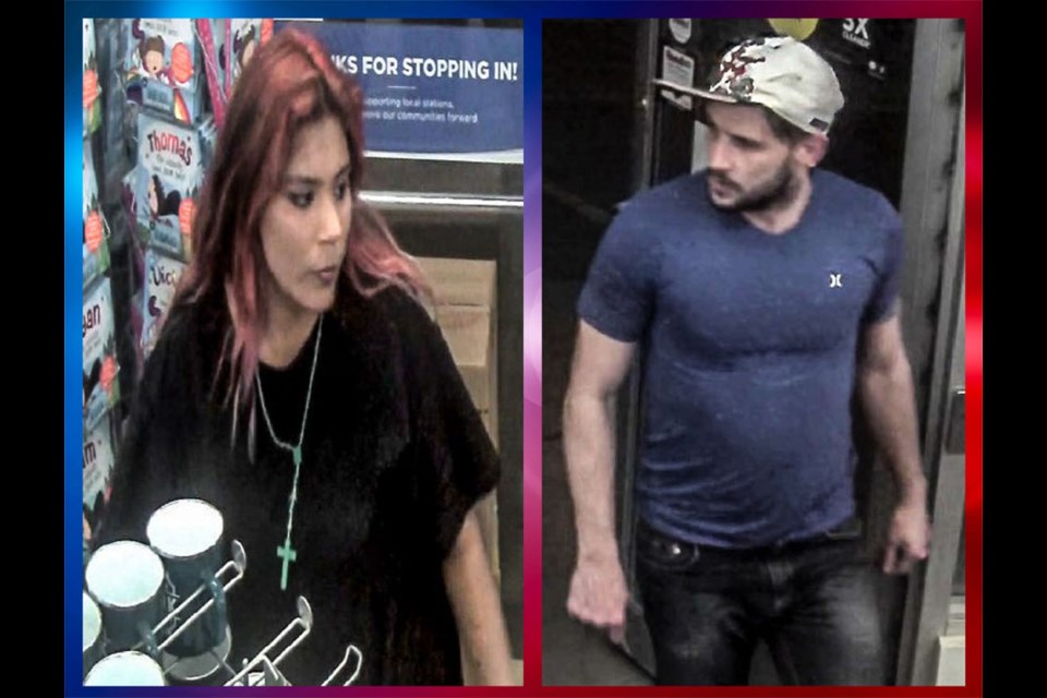 Craik RCMP are requesting assistance to identify this male and female for a theft from a business in Davidson