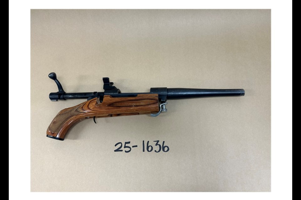 Shown is a photograph of one of the items seized.