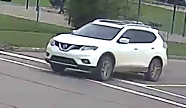 On July 14, 2024, a make was struck by this white SUV on Second Avenue East in Canora. Police would are looking for the driver, who left the scene.