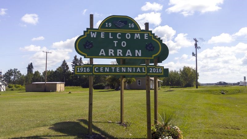 Arran Welcome Sign