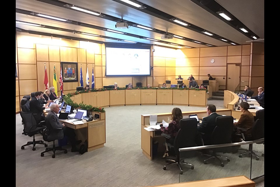 Day two of budget deliberations is under way in Regina. Seen presenting is the delegation from REAL including board chair Niki Anderson and CEO Tim Reid.