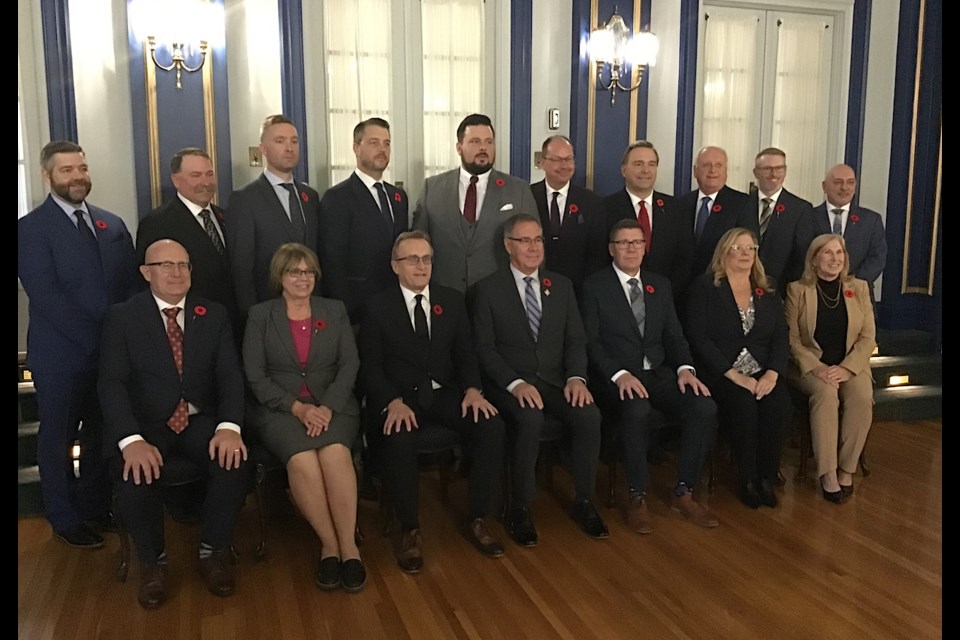 The new cabinet of Premier Scott Moe is unveiled.