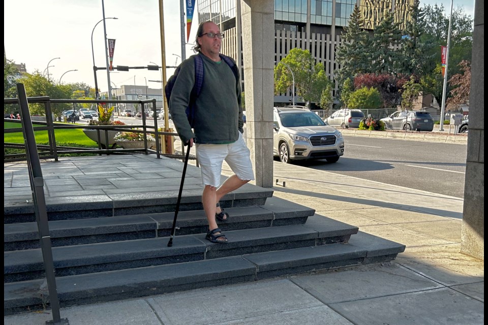 Chad Kwiatkowski leaving court on Sept. 5.