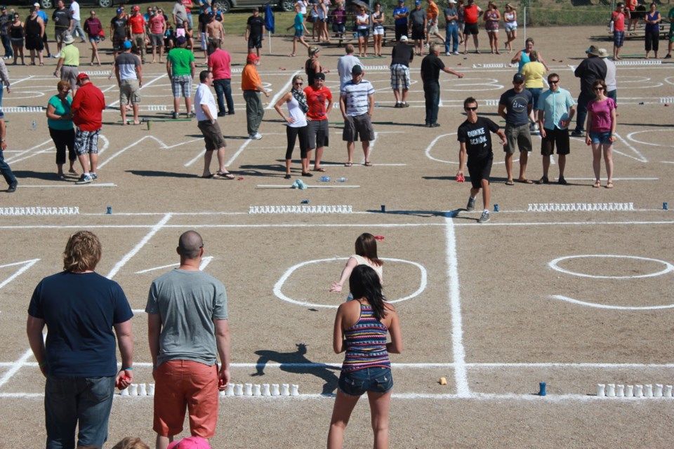 A throwback photo from a 2014 World Bunnock Championship event held in Macklin every August long weekend for the past 29 years.