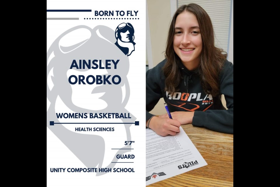 2021 UCHS graduate, Ainsley Orobko, officially signs on with the Providence Pilots basketball team.