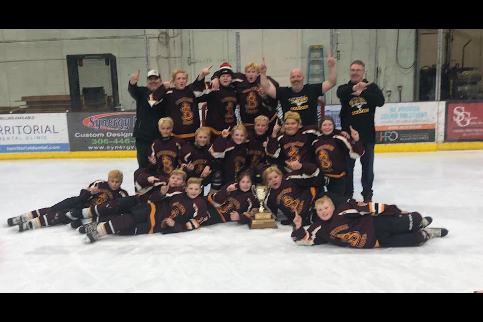 The U13 Battlefords Barons 2 won the STEP league title March 23.