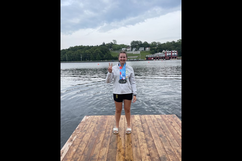 Elia Bolme, representing Team Saskatchewan, placed second in four kayak events at the North American Indigenous games in Nova Scotia.