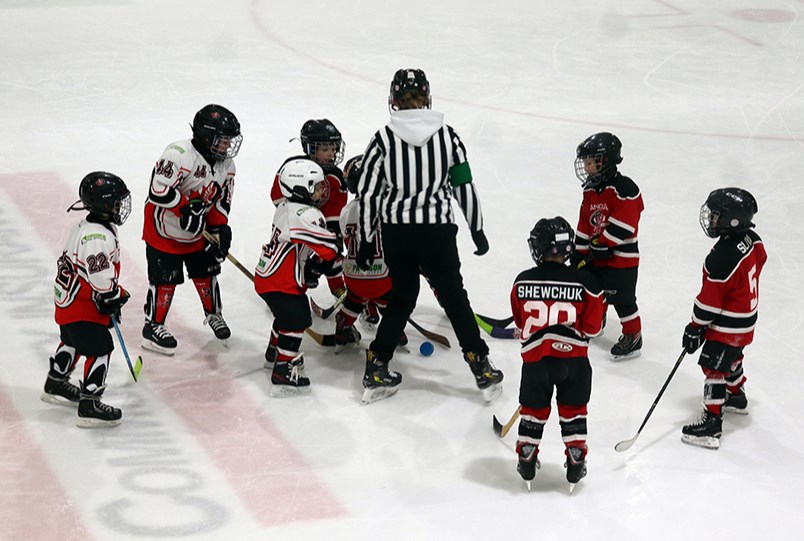 The Canora Cobras faced off against the Kamsack Flyers during the four-team U7 tournament in Canora on Feb. 1