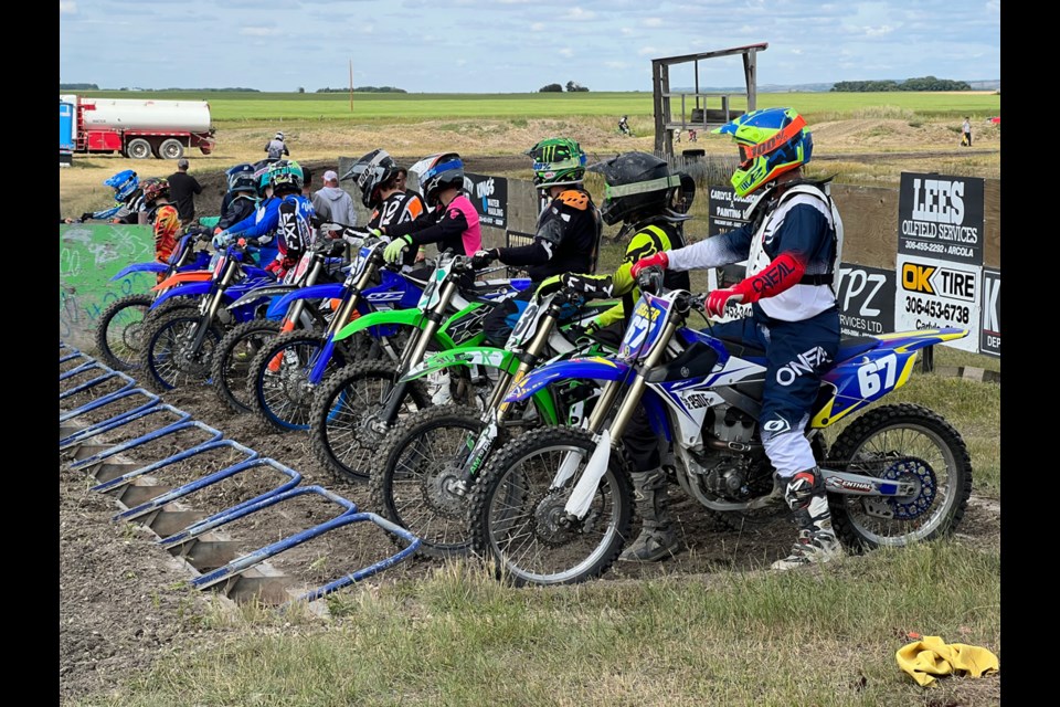 Motocross races brought many riders to Carlyle. 