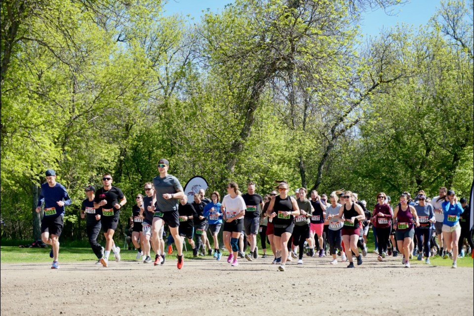 Around 100 runners joined the Coal Country Run this year. 