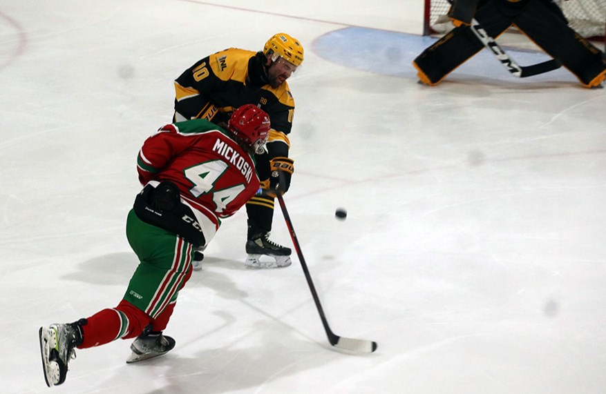 Scott Mickoski of Regina scored a pair of goals for the Cobras in Game 3 against Theodore, but it wasn’t enough as the Buffalos prolonged the series with a 4-3 win in Canora. The Cobras rebounded, dumping Theodore 8-4 in Theodore to win the series in four games.