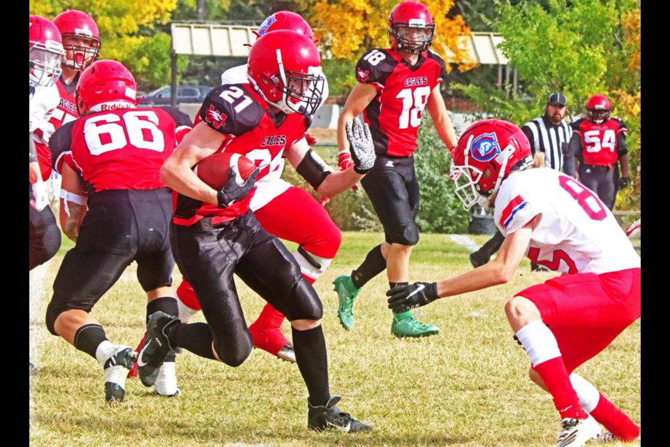 WCS Eagles football pound Swift Current Colts in home game 