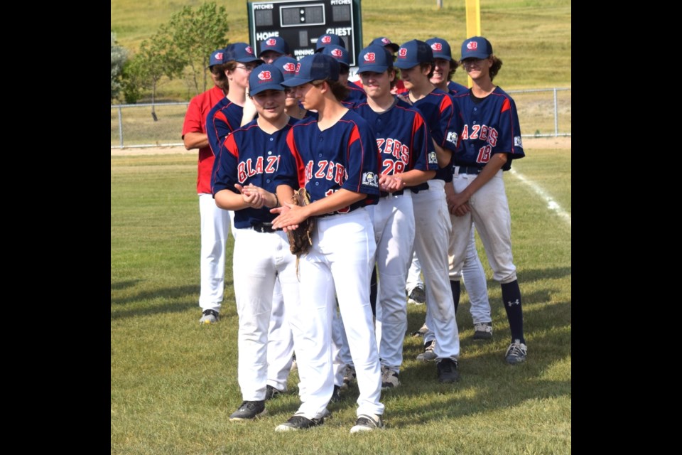 The Estevan 18U Blazers made it to the semifinal. 