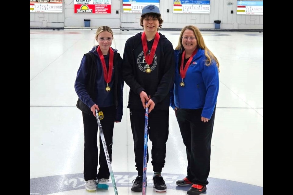 The Estevan Comprehensive School rink won the doubles title.