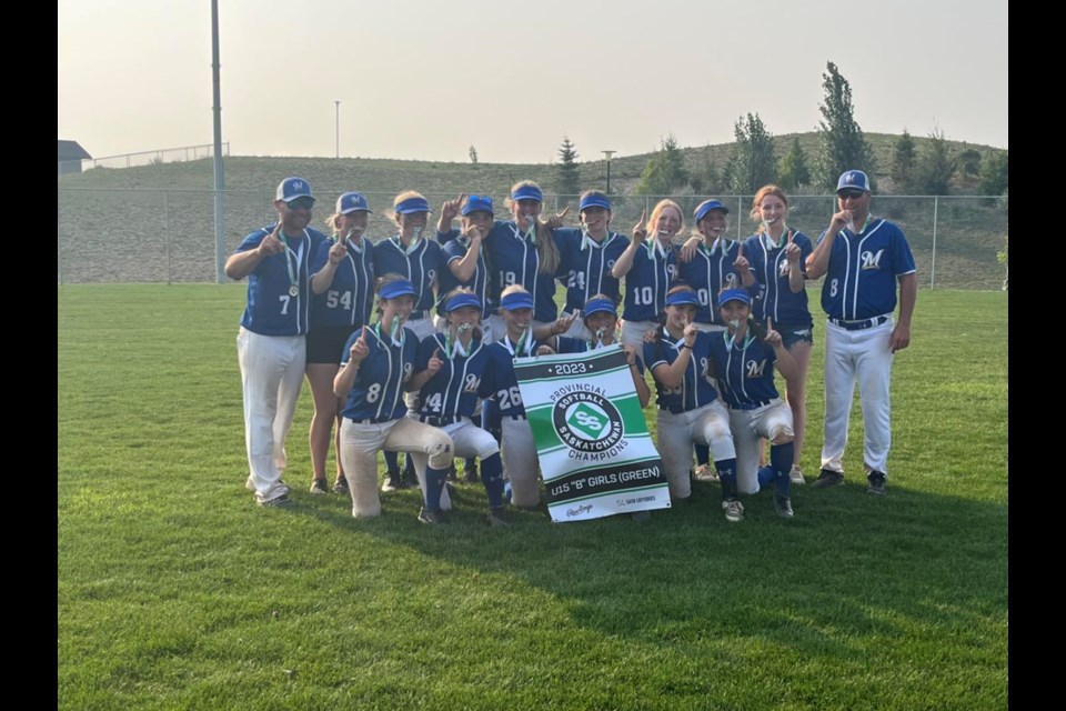 The Macklin Lakers U15 girls' softball team captured gold at their provincial championship.