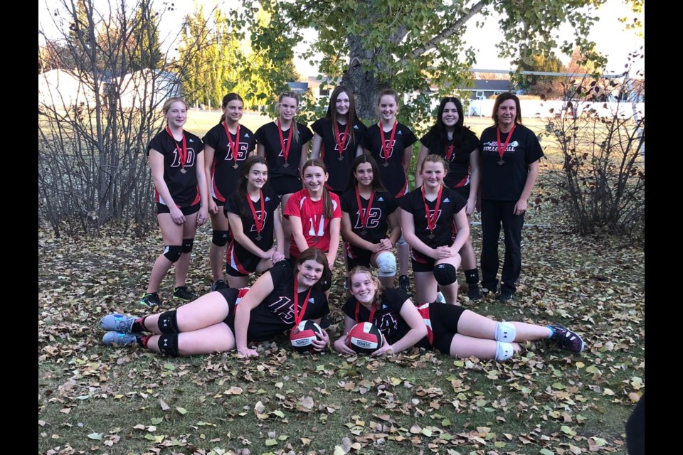 UCHS Junior girls won the Battle West District volleyball championship.