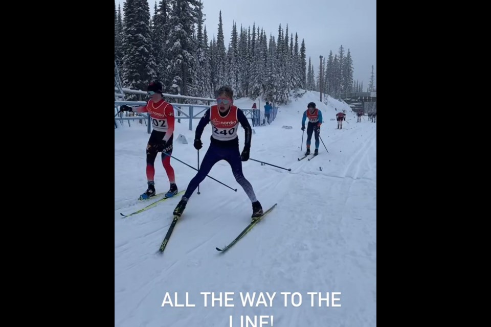 Hudson Maier crossed the finish line for the gold medal.