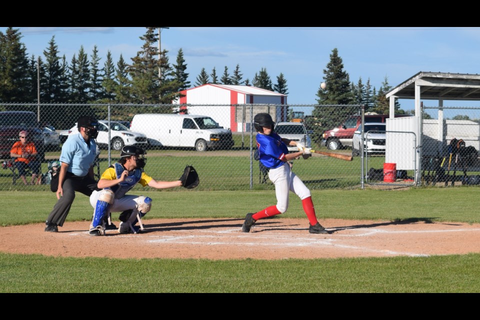 In the home game against the Parkland Pirates on June 21, Logan Wolkowski led the Supers offence with a pair of singles.