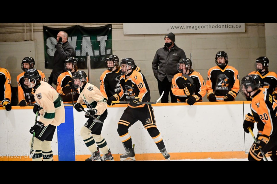 U18 AA West Central Wheat KIngs, shown here in earlier regular season action, swept their opening playoff series and will now head to round two.