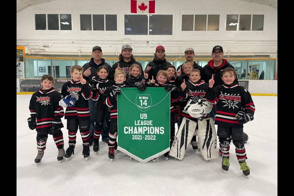 The U9 Unity Lazers captured the league championship on March 12 in Biggar.