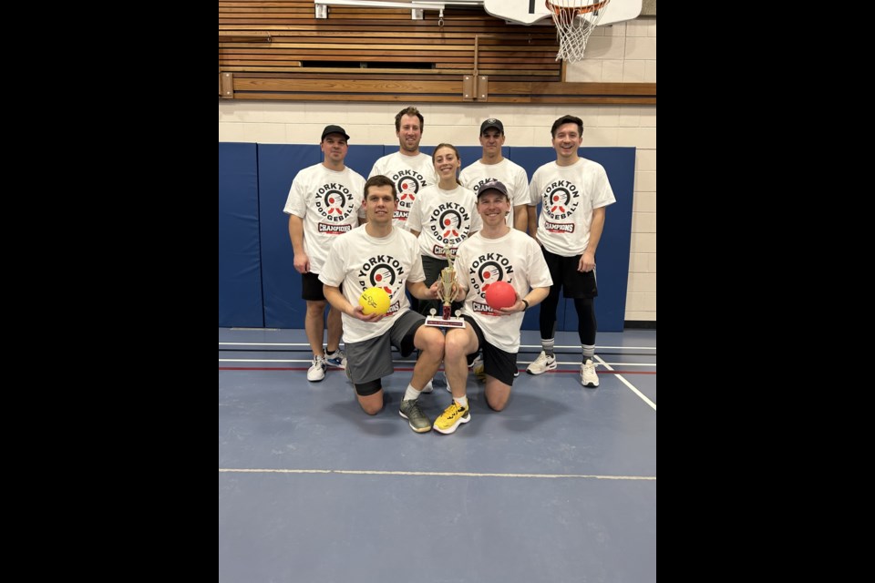 "Great Balls of Fire" were the Yorkton Dodgeball Fall 2023 Season Champions, besting "Not In The Face" for the title.