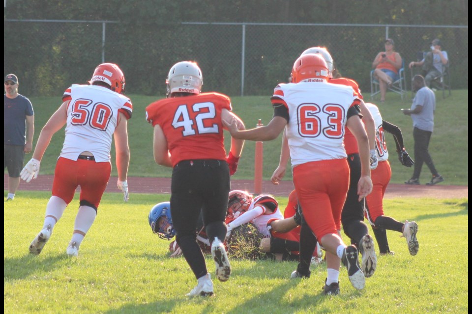 Yorkton Minor Football celebrated their home opening weekend August 24. A total of five YMF teams in four divisions — two Mighty Might teams, Atom, Pee Wee and Bantam — faced off against teams from Regina.