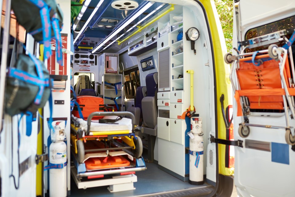 ambulance interior stock