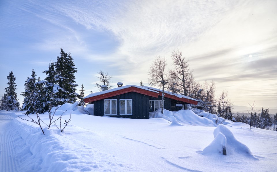 House in the snow