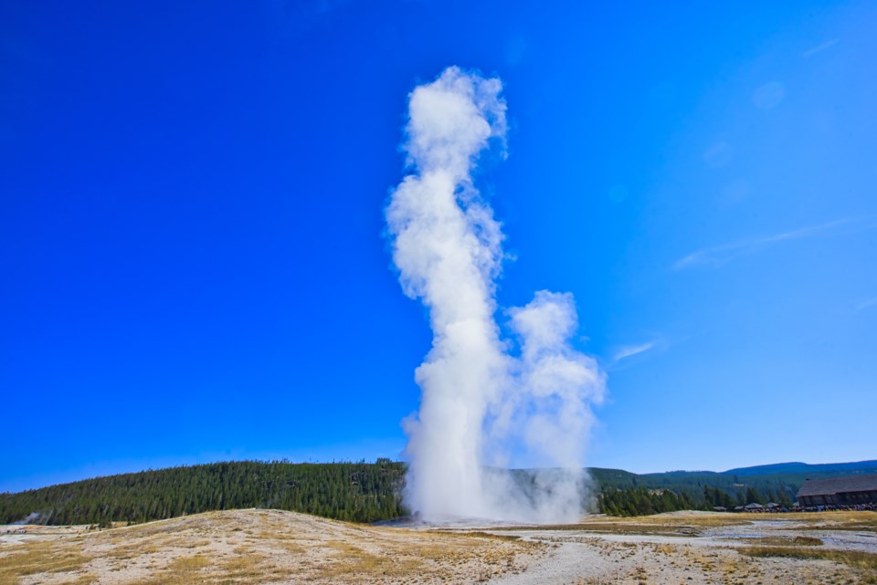 Old Faithful geyser