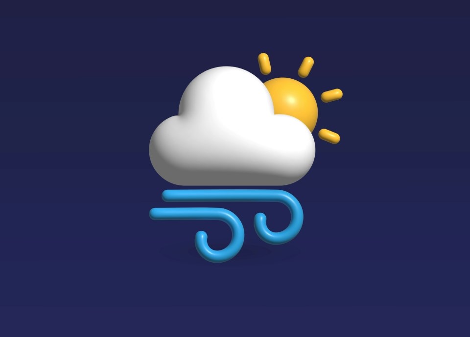 weather-sun-clouds-wind-stock