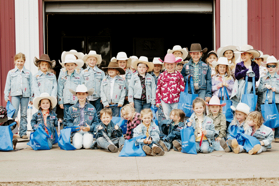 All the peewees that participated in the Dash for Cash event were awarded denim jackets. 
