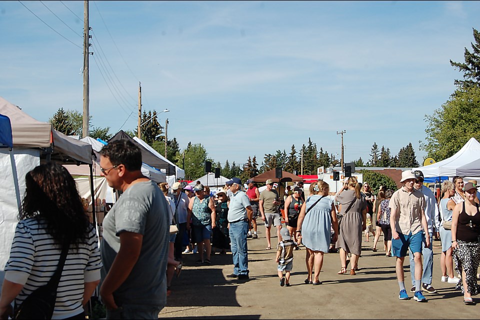 More than 750 people came to the small community of Marsden for the fourth annual Fall Street Festival, with close to 100 vendors on hand.