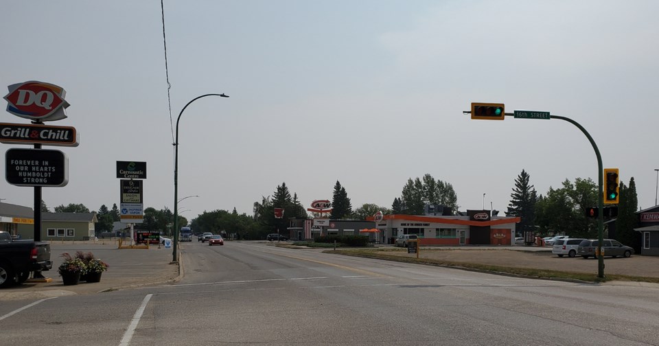 Highway 5 Humboldt No Sidewalks