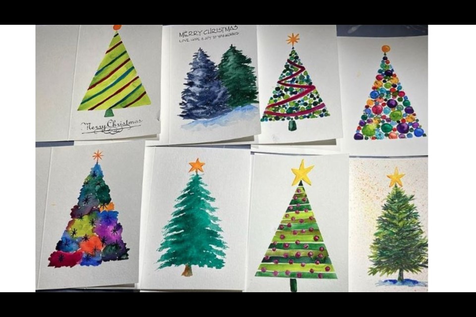 Holiday tree card painting will run on Wednesday, Oct. 16 from 6:30 – 8:30 p.m. 