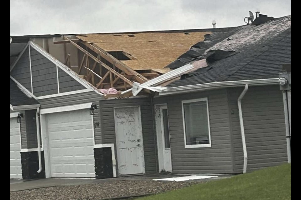 Many houses in Carrot River saw intensive damage from the June 23 storm.