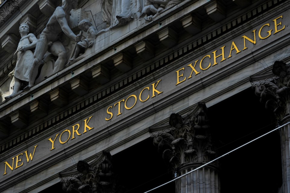 The New York Stock Exchange, Monday, Jan. 27, 2025, in New York. (AP Photo/Julia Demaree Nikhinson)