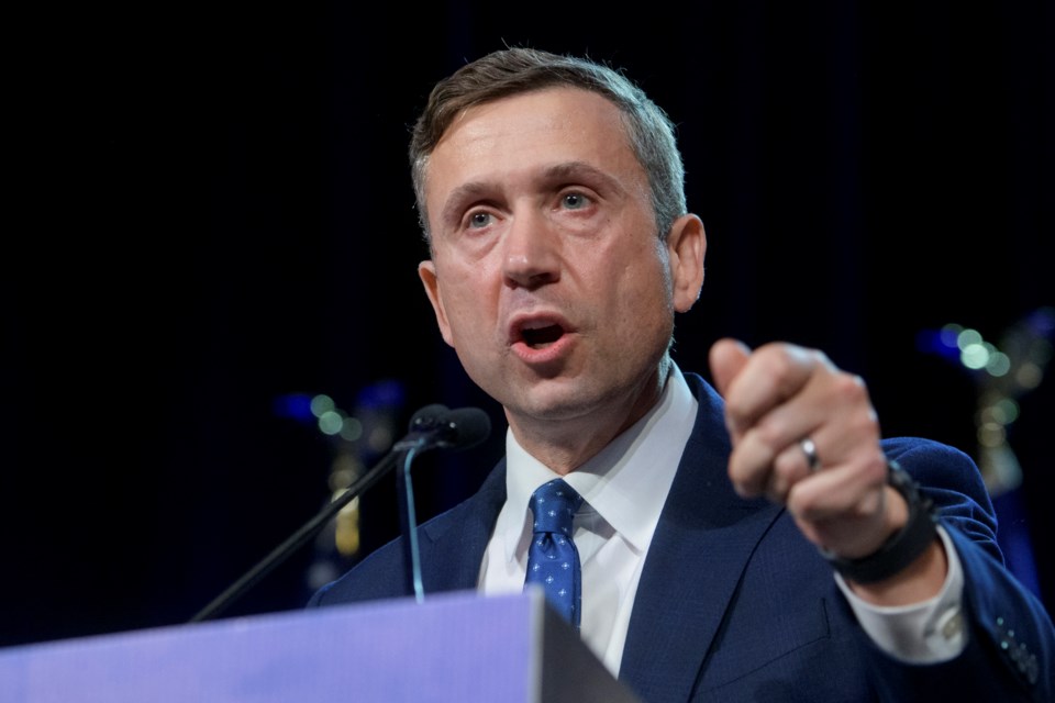 Newly elected Democratic National Committee Chairman Ken Martin speaks after winning the vote at the Democratic National Committee Winter Meeting at the Gaylord National Resort and Convention Center in National Harbor, Md., Saturday, Feb. 1, 2025. (AP Photo/Rod Lamkey, Jr.)