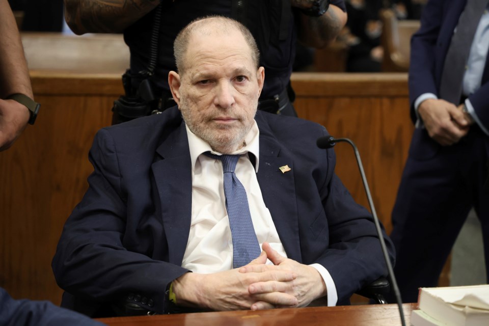 Harvey Weinstein appears in State Supreme Court for a hearing in his sexual assault case on Wednesday, Jan. 29, 2025 in New York. (Jefferson Siegel /The New York Times via AP, Pool)