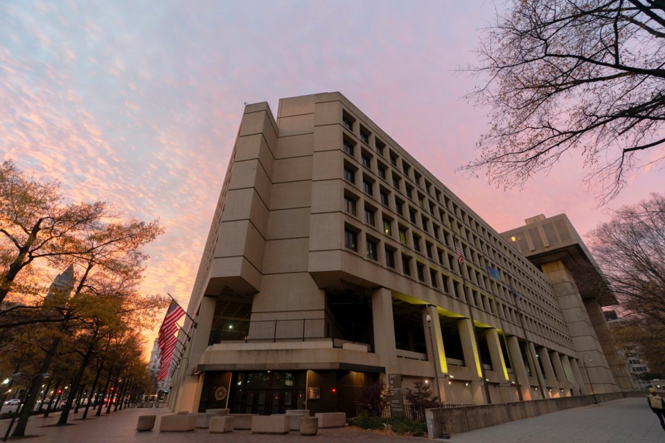 FILE - The Federal Bureau of Investigation (FBI) headquarters is seen in Washington, Dec. 7, 2024. (AP Photo/Jose Luis Magana, File)