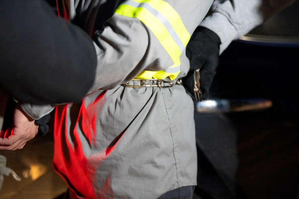 FILE - U.S. Immigration and Customs Enforcement officers detain someone during an enforcement operation, Jan. 27, 2025, in Silver Spring, Md. (AP Photo/Alex Brandon, File)