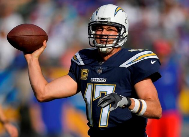 Chargers pick off Peterman 5 times in 54-24 win over Bills 