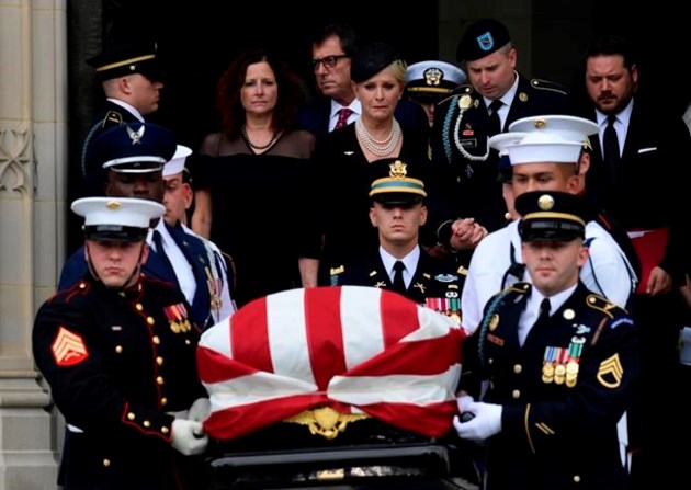 John McCain to be buried next to his best friend where his decades of public service began