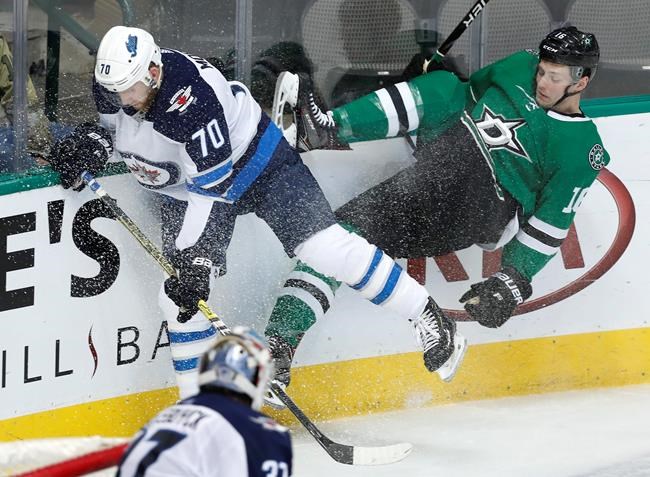 Ritchie, Comeau, Faksa score, Stars beat 1st-place Jets 4-2