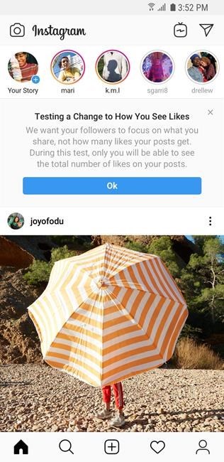 toronto instagram is launchi!   ng a test in canada this week that will make the like counts on posts private for some users in a purported effort to rein - instagram following list private