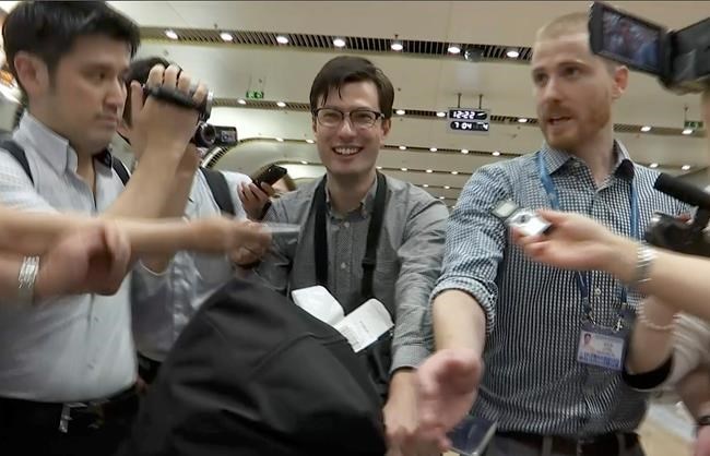 Image result for Australian student released from North Korea in 'good spirits'