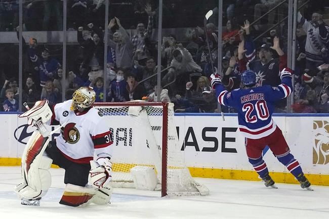 Rangers' Igor Shesterkin becomes fifth goalie to record two assists in an  NHL playoff game